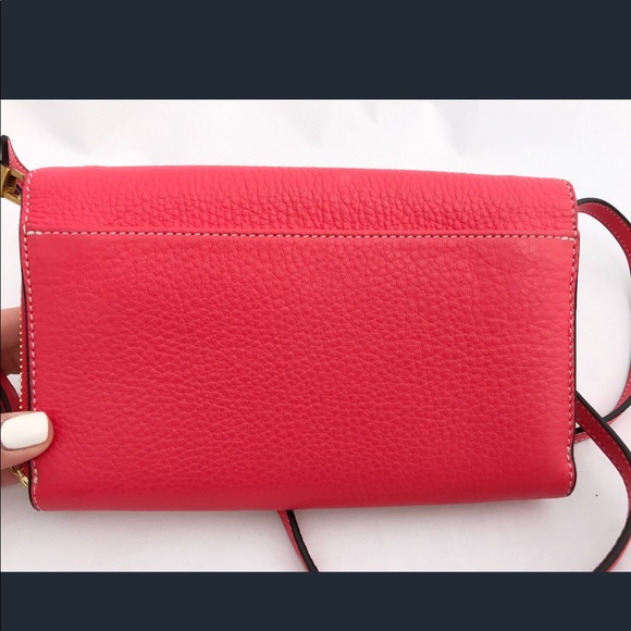 NWT Tory Burch Perforated Logo Crossbody RedGinger - Picture 5 of 8